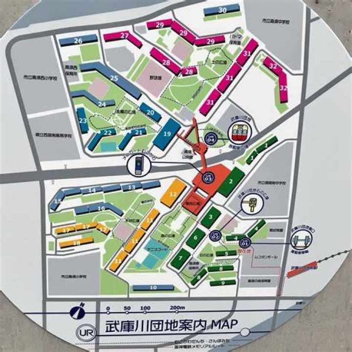 武庫川 団地 前 駅 周辺の地図イメージ